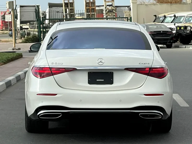 2022 Mercedes-Benz S-Class S 580 4Matic 8 Cylinders Engine White Black Sedan FULL OPTION