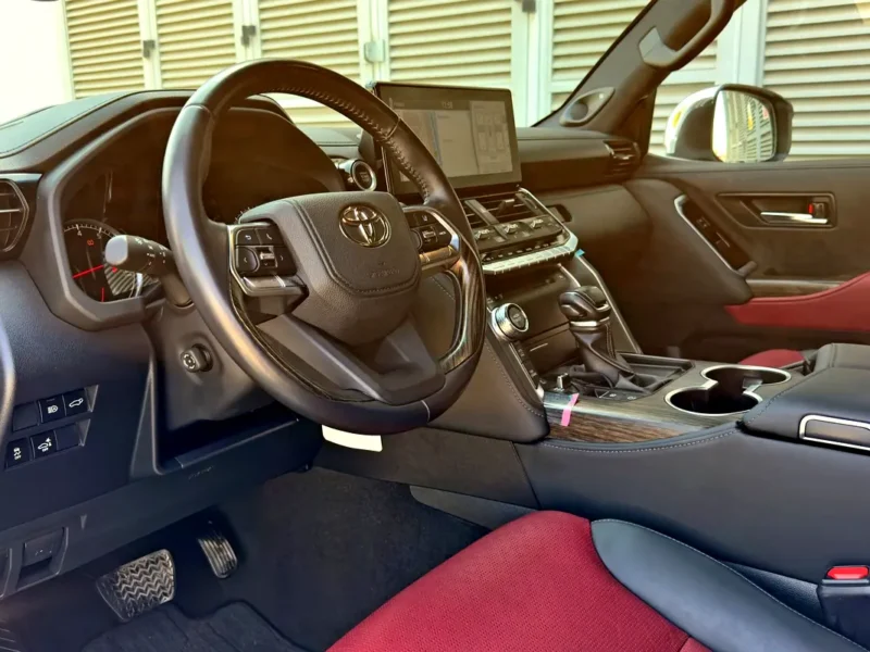 2022 Toyota Land Cruiser VXR 3.5 Liters 6 Cylinders Petrol Engine White Red SUV