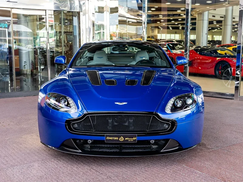 2015 Aston Martin V8 Vantage S 4.7 Litres V8 Petrol Engine Blue White Coupe