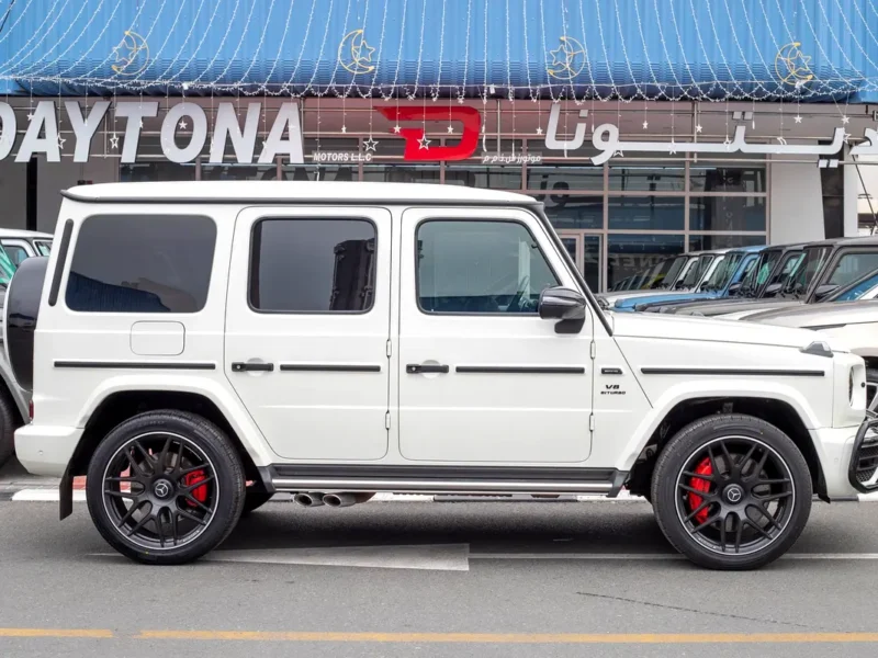 2021 Mercedes-Benz G-Class G 63 AMG 4.0 Litres V8 Biturbo Petrol Engine White Red SUV