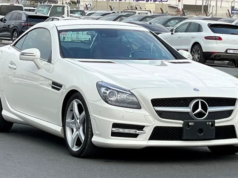 2012 Mercedes-Benz SLK 350 Blueefficiency 6 Cylinders White Red Convertible Full option