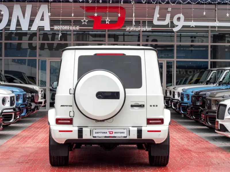 2021 Mercedes-Benz G-Class G 63 AMG 4.0 Litres V8 Biturbo Petrol Engine White Red SUV