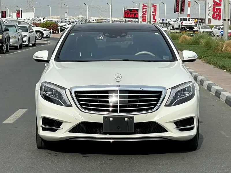 2015 Mercedes-Benz S-Class S 550 8 Cylinders Engine White Black Sedan PREMIUM PACKAGE