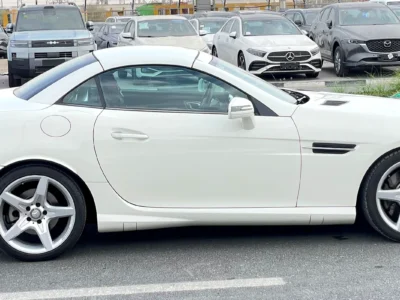 2012 Mercedes-Benz SLK 350 Blueefficiency 6 Cylinders White Red Convertible Full option