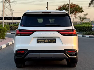 2023 Lexus LX 600 Signature 3.5-liter twin-turbo V6 Petrol Engine White Red SUV GCC