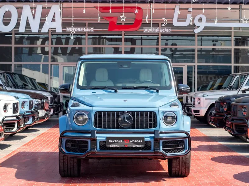 2023 Mercedes-Benz G-Class G 63 AMG 4.0 Litres V8 Biturbo Petrol Engine Blue White SUV