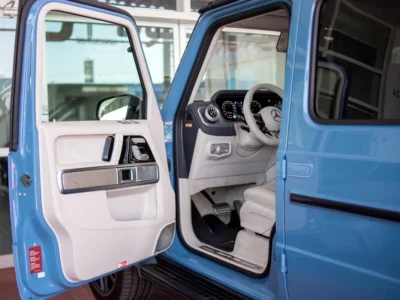 2025 Mercedes-Benz G-Class G 63 AMG 4.0 Litres V8 Biturbo Petrol Engine Blue White SUV