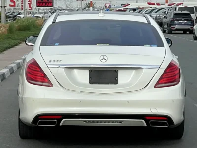 2015 Mercedes-Benz S-Class S 550 8 Cylinders Engine White Black Sedan PREMIUM PACKAGE