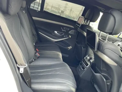 2015 Mercedes-Benz S-Class S 550 8 Cylinders Engine White Black Sedan PREMIUM PACKAGE