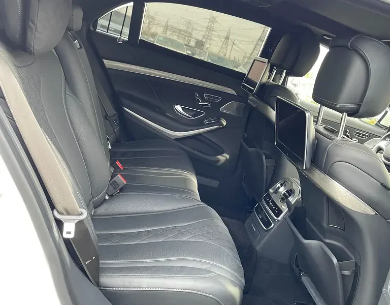 2015 Mercedes-Benz S-Class S 550 8 Cylinders Engine White Black Sedan PREMIUM PACKAGE