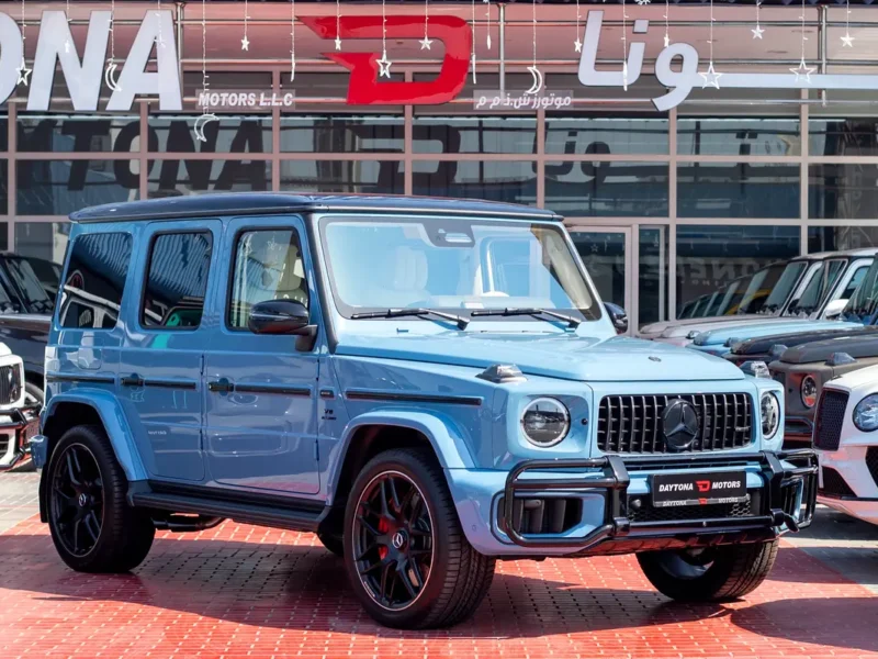 2025 Mercedes-Benz G-Class G 63 AMG 4.0 Litres V8 Biturbo Petrol Engine Blue White SUV