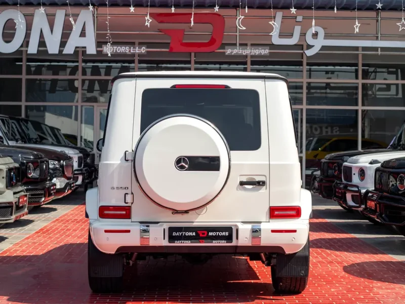 2021 Mercedes-Benz G-Class G 550 V8 Twin Turbo Petrol Engine 4.0 Litres White Black SUV