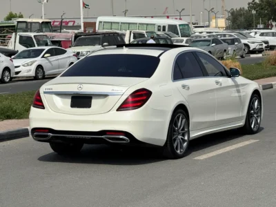 2019 Mercedes-Benz S-Class S 560 4MATIC V8 Petrol Engine White Black Sedan