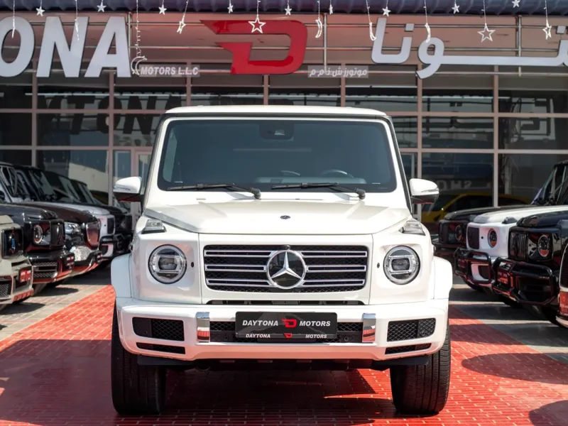 2021 Mercedes-Benz G-Class G 550 V8 Twin Turbo Petrol Engine 4.0 Litres White Black SUV
