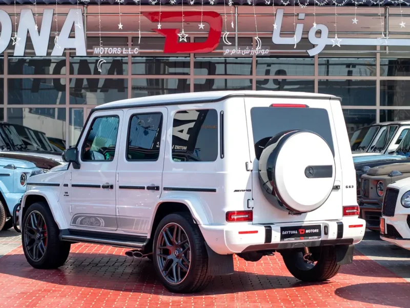 2023 Mercedes-Benz G-Class G 63 AMG 4.0 Litres V8 Biturbo Petrol Engine White Red SUV