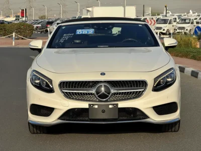 2017 Mercedes-Benz S-Class S 550 V8 Engine White Black Convertible AUCTION GRADE 4.5/B