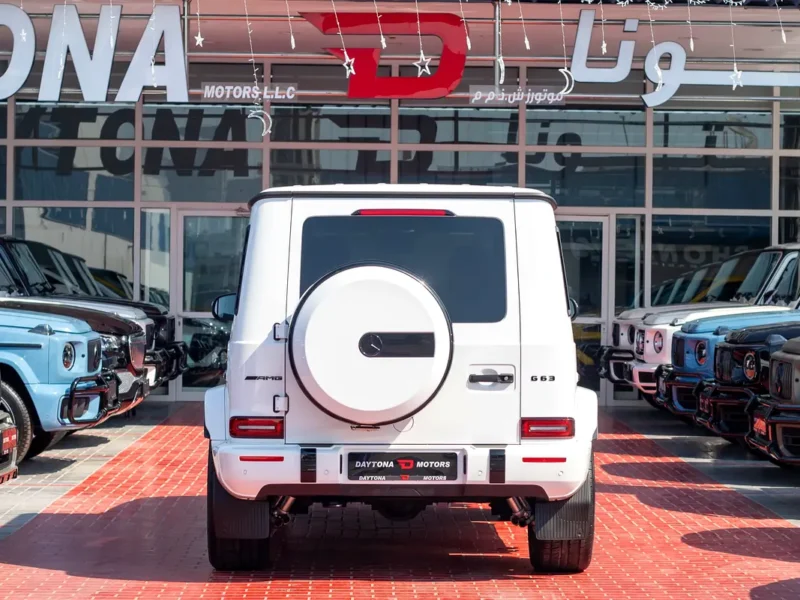 2023 Mercedes-Benz G-Class G 63 AMG 4.0 Litres V8 Biturbo Petrol Engine White Red SUV