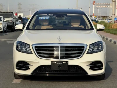 2020 Mercedes-Benz S-Class S 450 V6 Engine White Beige Sedan AUCTION GRADE 4/B