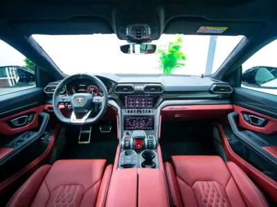 2024 Lamborghini Urus S V8 4.0 Litres Twin-Turbo Petrol Engine White Red SUV