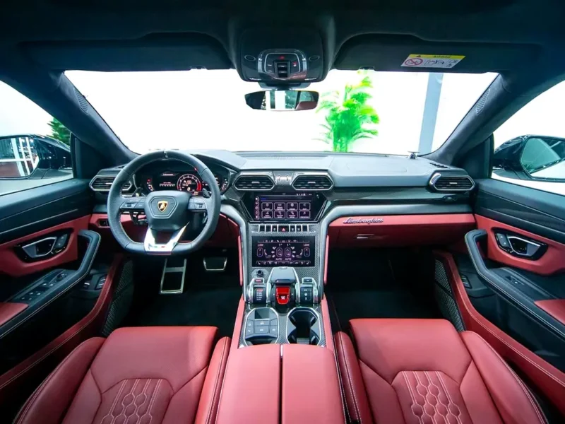 2024 Lamborghini Urus S V8 4.0 Litres Twin-Turbo Petrol Engine White Red SUV