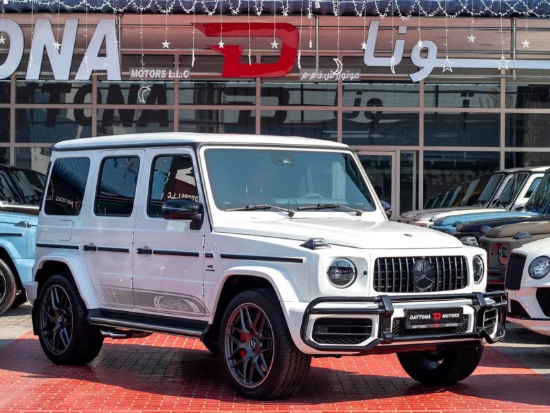 2023 Mercedes-Benz G-Class G 63 AMG 4.0 Litres V8 Biturbo Petrol Engine White Red SUV
