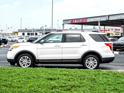 2015 Ford Explorer Limited 3.5 Litres 6 Cylinders Petrol Engine White Black SUV