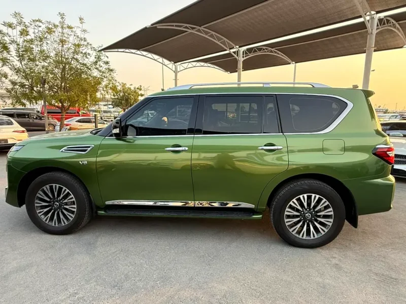 2021 Nissan Patrol LE Titanium 5.6 Litres 8 Cylinders Petrol Engine Green Brown SUV