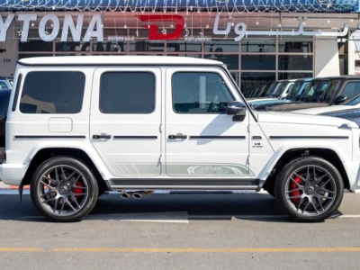 2023 Mercedes-Benz G-Class G 63 AMG 4.0 Litres V8 Biturbo Petrol Engine White Red SUV