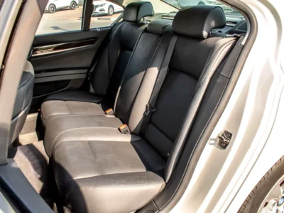 2012 BMW 7-Series 750Li 4.4 Litres 8 Cylinders Hybrid Engine White Black Sedan