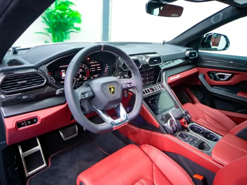 2024 Lamborghini Urus S V8 4.0 Litres Twin-Turbo Petrol Engine White Red SUV