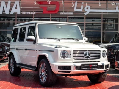 2021 Mercedes-Benz G-Class G 550 V8 Twin Turbo Petrol Engine 4.0 Litres White Black SUV