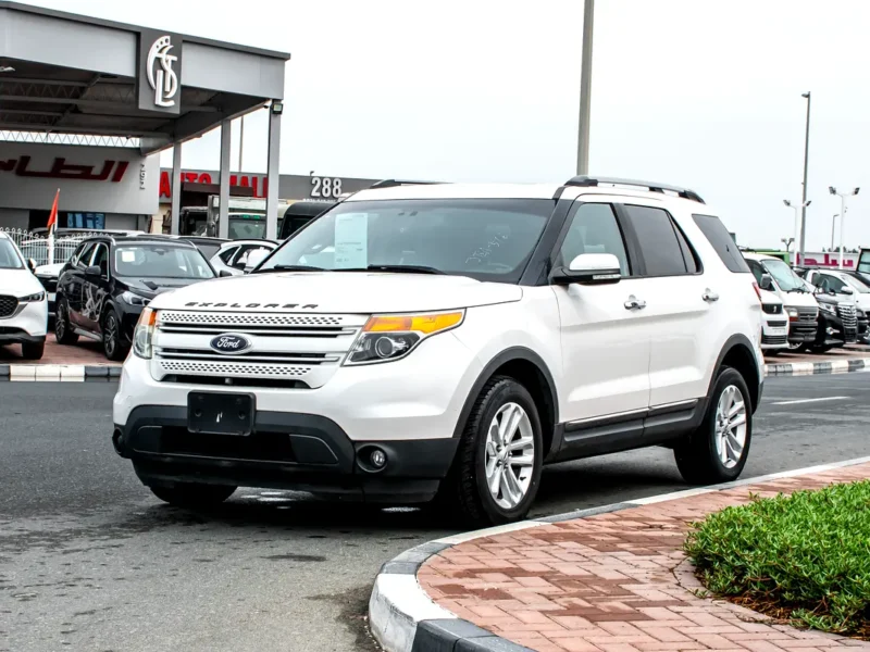 2015 Ford Explorer Limited 3.5 Litres 6 Cylinders Petrol Engine White Black SUV