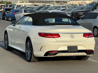 2017 Mercedes-Benz S-Class S 550 V8 Engine White Black Convertible AUCTION GRADE 4.5/B