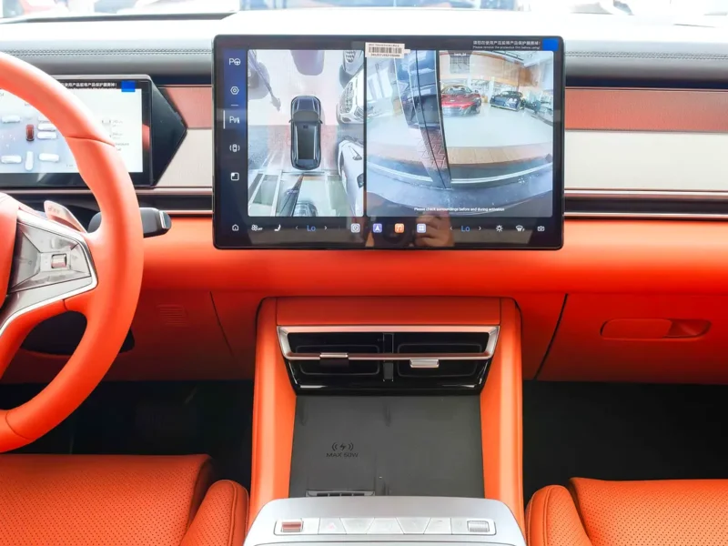 2025 BYD Tang DM-i 4 Cylinders Plug-in Hybrid Engine Grey Orange SUV AWD