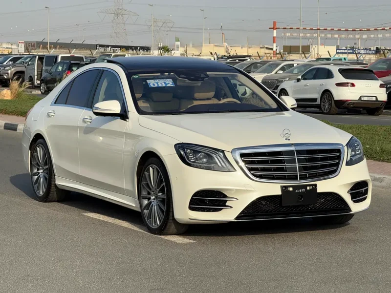2020 Mercedes-Benz S-Class S 450 V6 Engine White Beige Sedan AUCTION GRADE 4/B