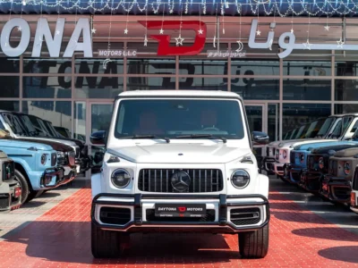 2023 Mercedes-Benz G-Class G 63 AMG 4.0 Litres V8 Biturbo Petrol Engine White Red SUV