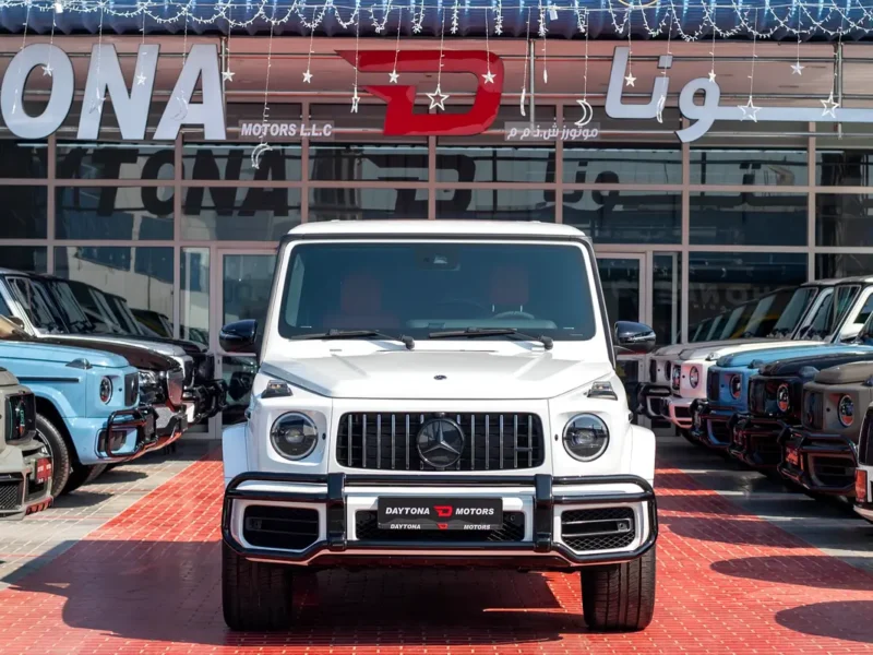2023 Mercedes-Benz G-Class G 63 AMG 4.0 Litres V8 Biturbo Petrol Engine White Red SUV