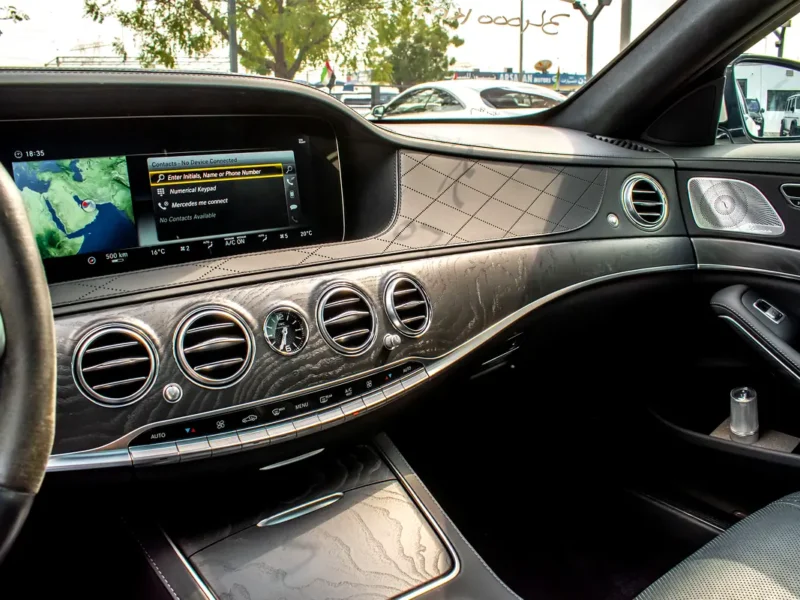 Mercedes-Benz S-Class S 63 AMG 4 Matic 4.0L V8 Biturbo Engine White Black Sedan