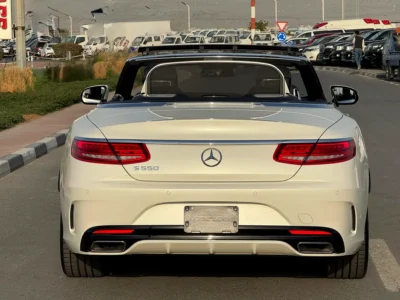 2017 Mercedes-Benz S-Class S 550 V8 Engine White Black Convertible AUCTION GRADE 4.5/B
