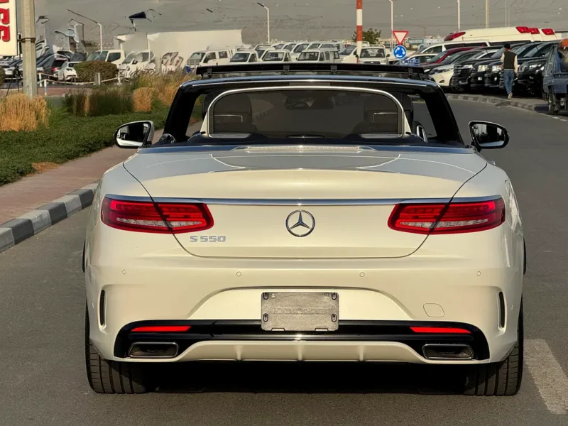 2017 Mercedes-Benz S-Class S 550 V8 Engine White Black Convertible AUCTION GRADE 4.5/B