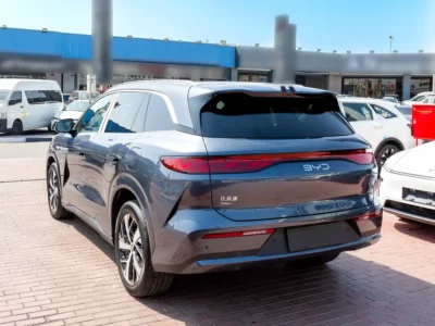 2025 BYD Tang DM-i 4 Cylinders Plug-in Hybrid Engine Grey Orange SUV AWD