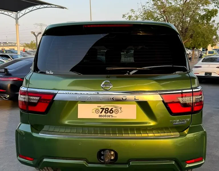 2021 Nissan Patrol LE Titanium 5.6 Litres 8 Cylinders Petrol Engine Green Brown SUV