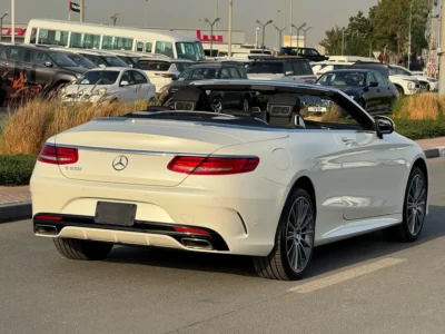 2017 Mercedes-Benz S-Class S 550 V8 Engine White Black Convertible AUCTION GRADE 4.5/B