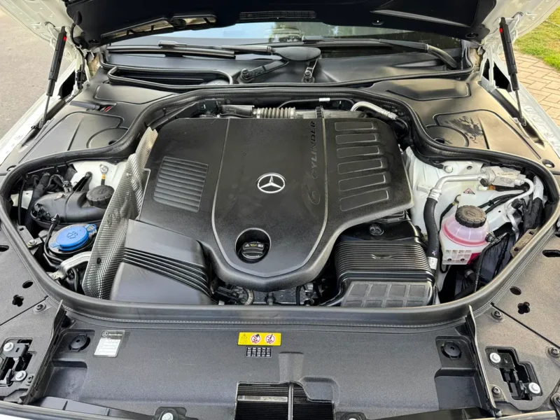 2018 Mercedes-Benz S-Class S 450 4MATIC V6 Engine White Black Sedan 4.5 Auction Grade