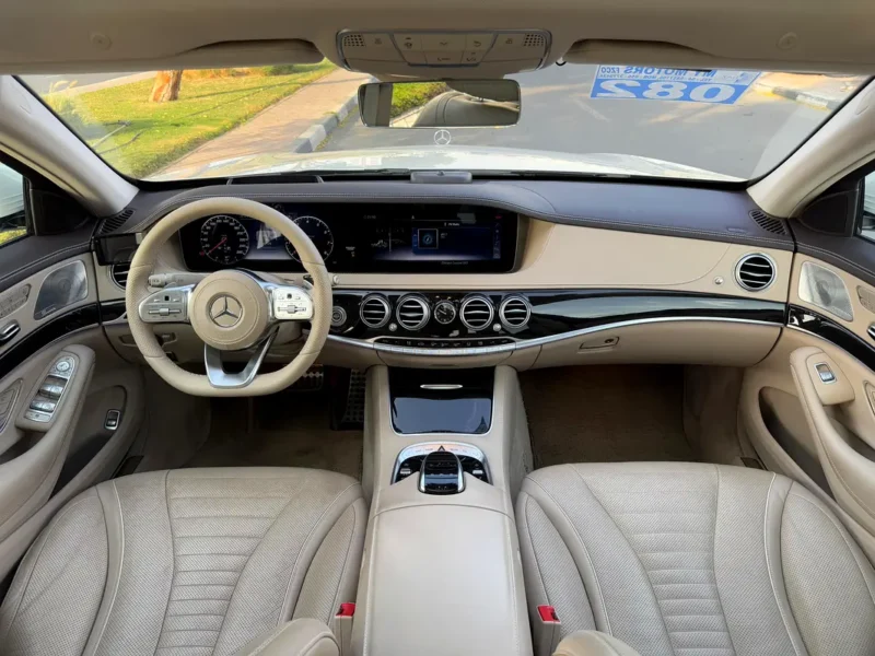 2020 Mercedes-Benz S-Class S 450 V6 Engine White Beige Sedan AUCTION GRADE 4/B