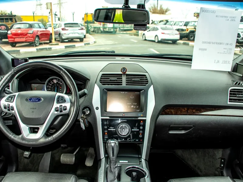 2015 Ford Explorer Limited 3.5 Litres 6 Cylinders Petrol Engine White Black SUV