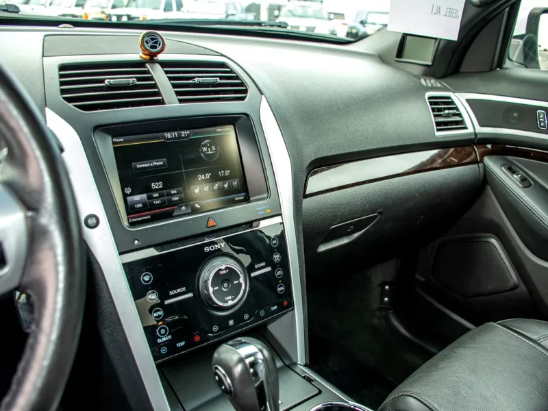 2015 Ford Explorer Limited 3.5 Litres 6 Cylinders Petrol Engine White Black SUV