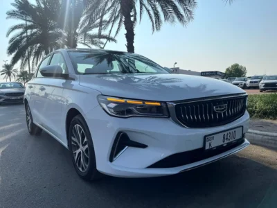 2024 Geely Emgrand GT 4 Cylinders Petrol Engine White Beige Sedan GCC Specs