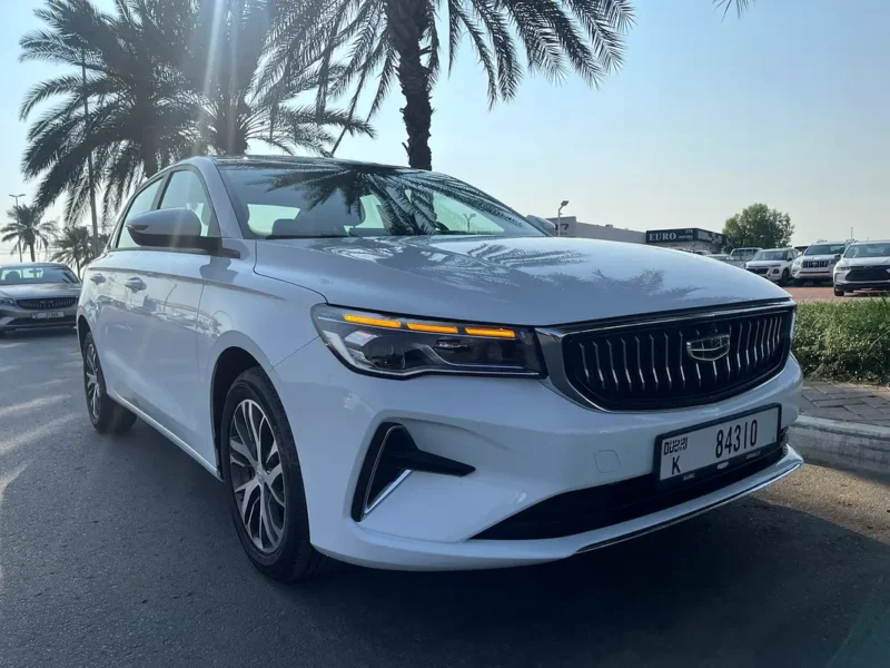 2024 Geely Emgrand GT 4 Cylinders Petrol Engine White Beige Sedan GCC Specs