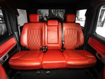 2023 Mercedes-Benz G-Class G 63 AMG 4.0L V8 Bi-Turbo Petrol Engine White Red SUV